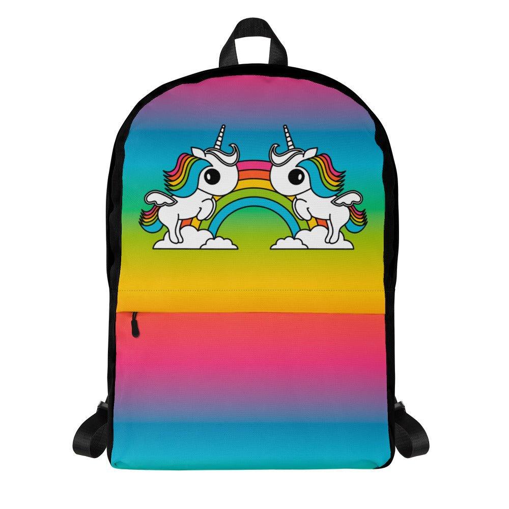 Backpack - UNIQUE rainbow - Unicorns and rainbows