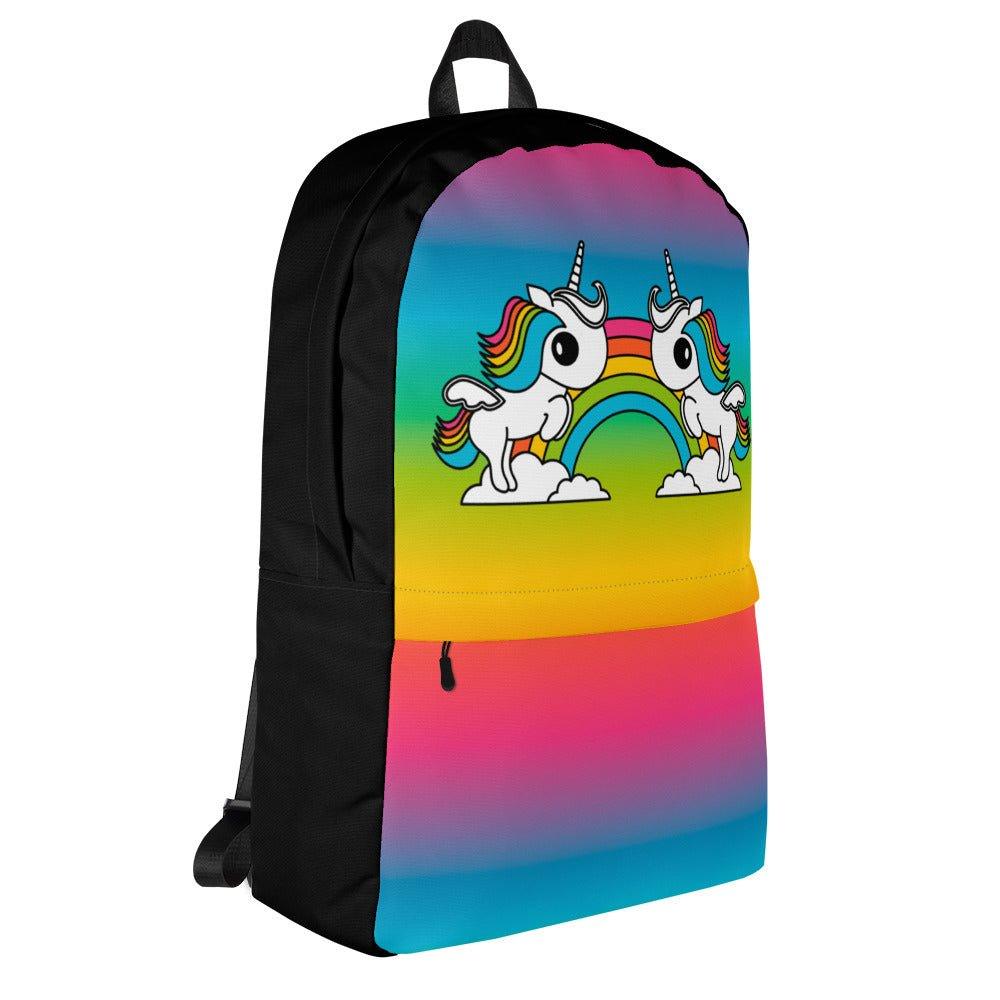 Backpack - UNIQUE rainbow - Unicorns and rainbows