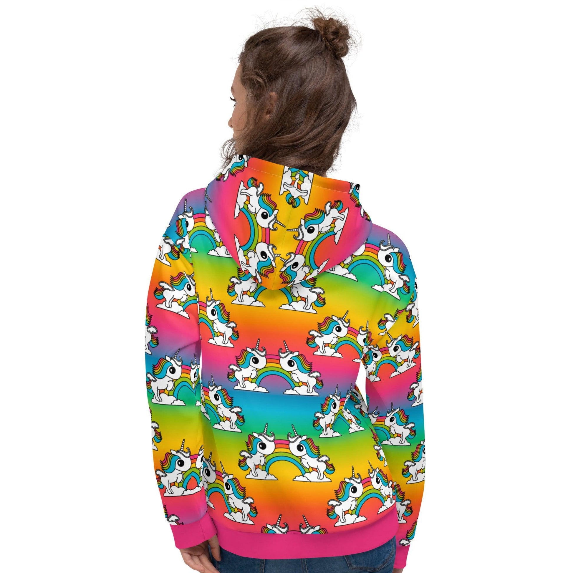 Hoodie - UNIQUE rainbow - Unicorns and rainbows