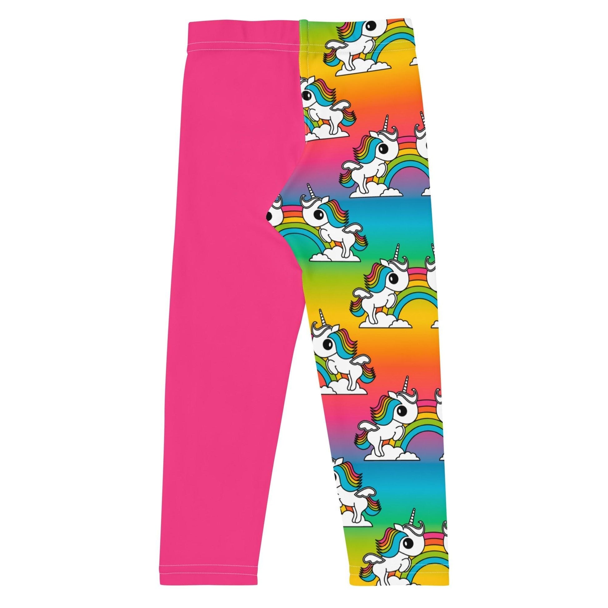 Kids' Leggings - UNIQUE rainbow - Unicorns and rainbows
