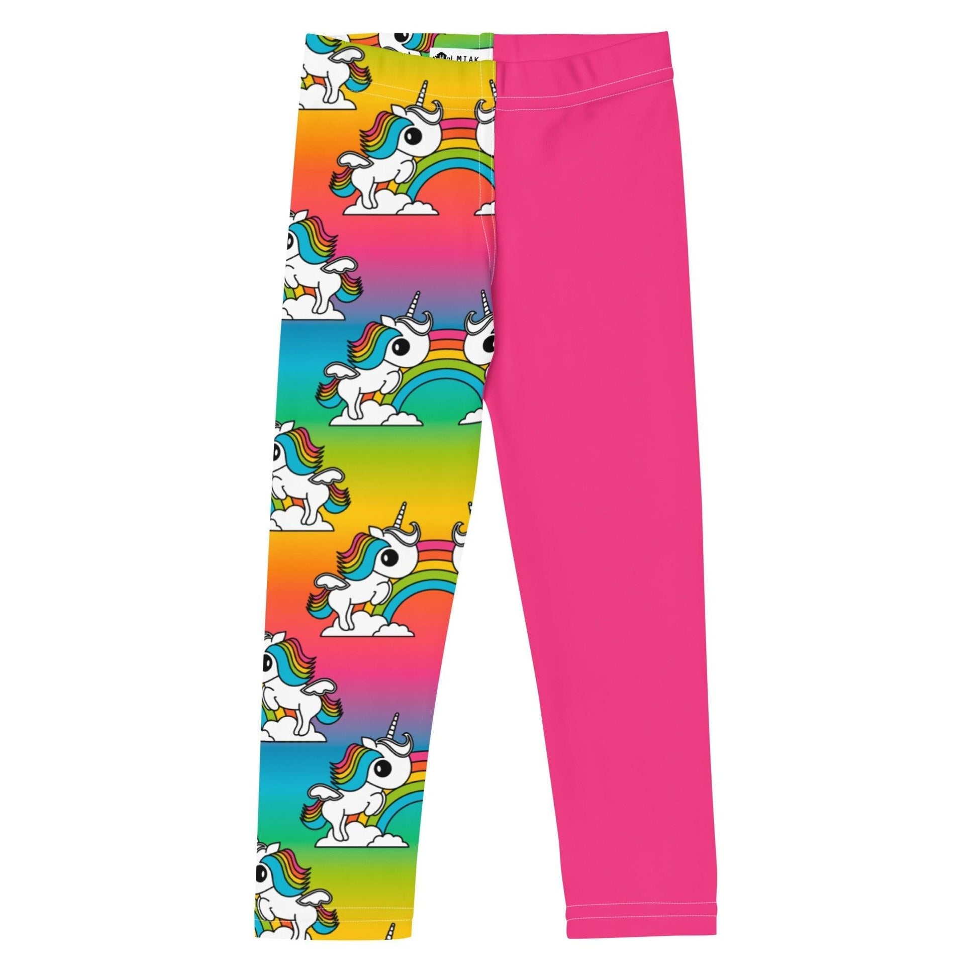 Kids' Leggings - UNIQUE rainbow - Unicorns and rainbows