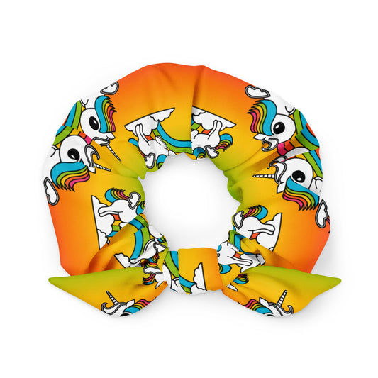 Scrunchie - UNIQUE rainbow - Unicorns and rainbows