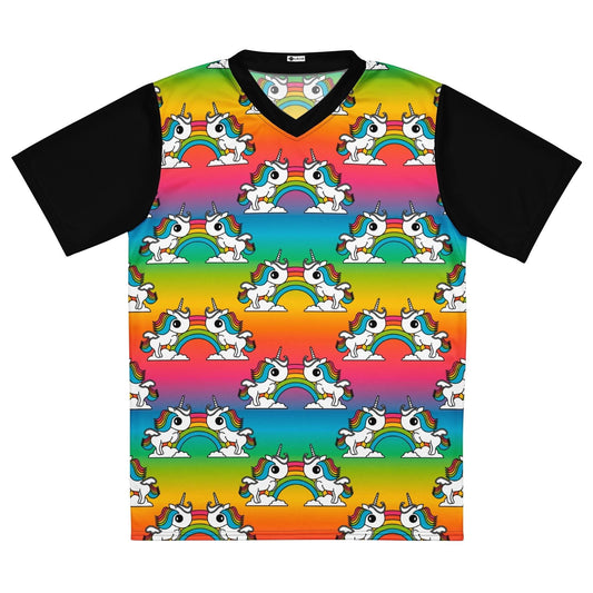 Sports Jersey - Sports Jersey - UNIQUE rainbow - Unicorns and rainbows print 6XL