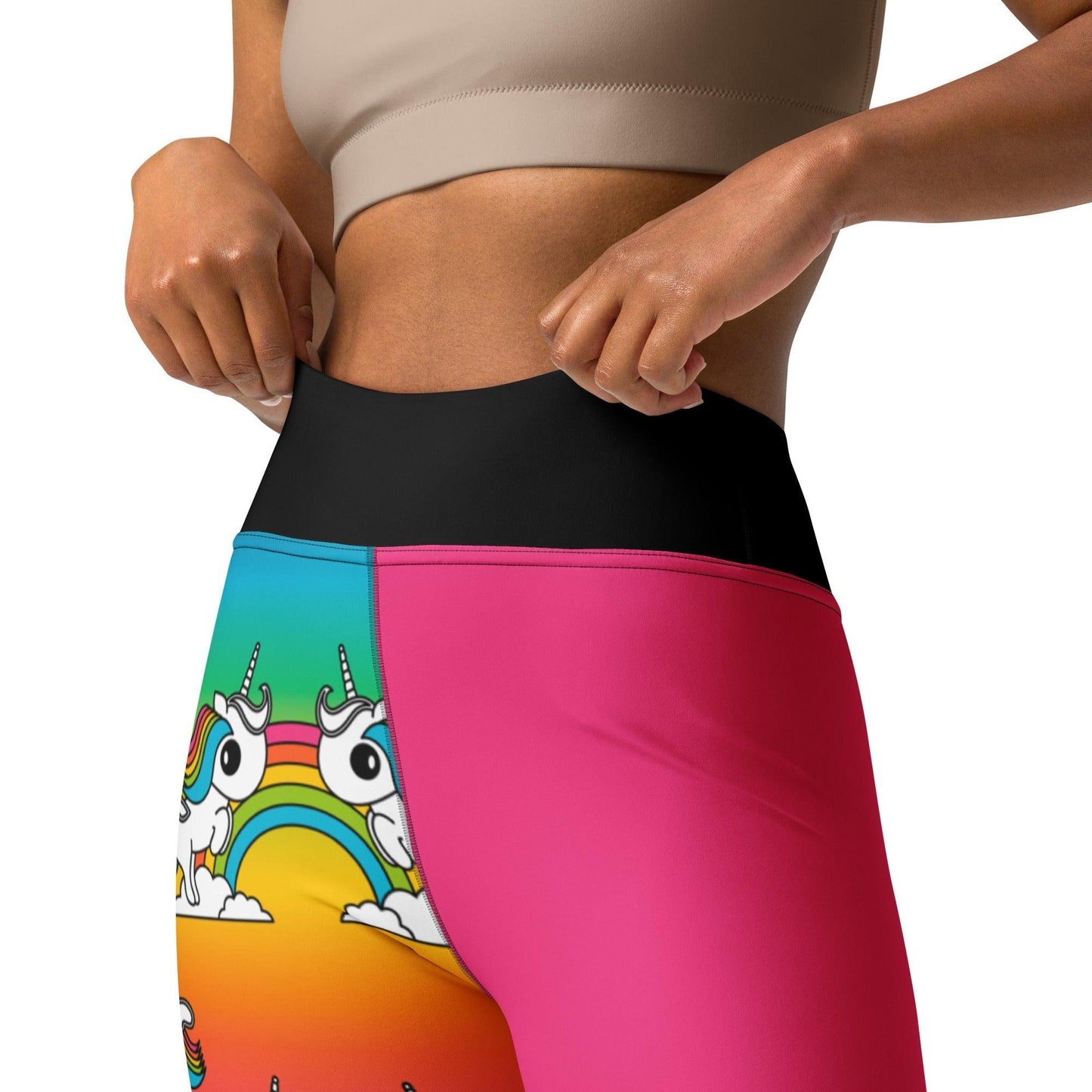 Yoga Leggings - UNIQUE rainbow - Unicorns and rainbows