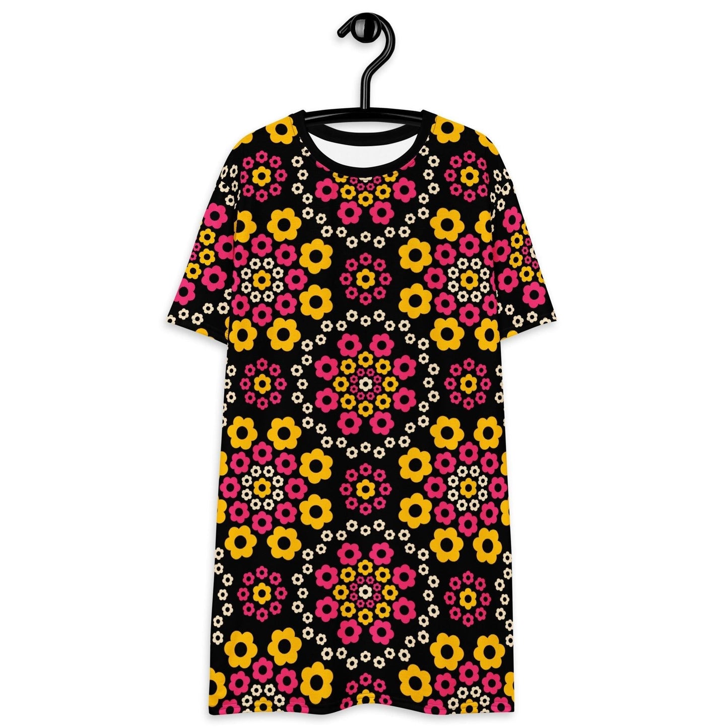 T-Shirt Dress - YESTERDAY pink yellow