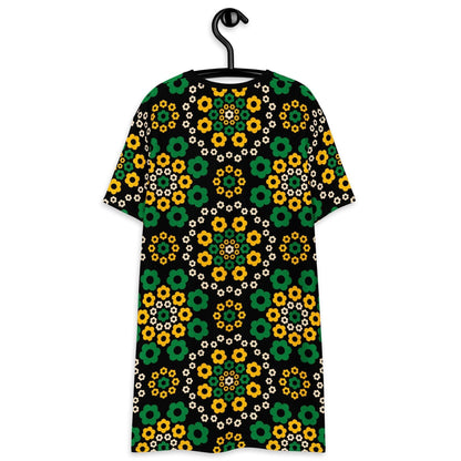 T-Shirt Dress - YESTERDAY yellow green